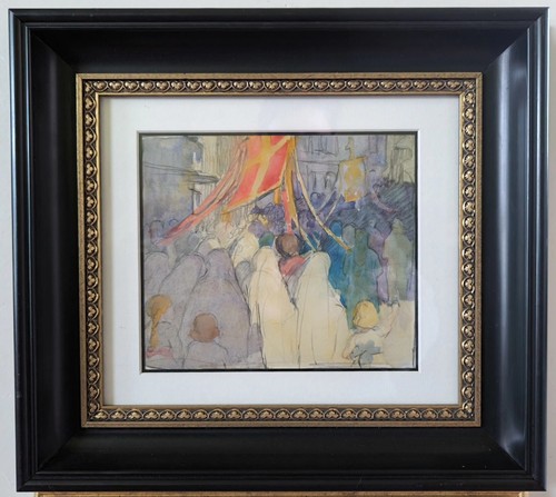 Quadro acquerello vintage - , di