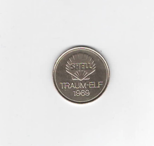 Gettone shell traumelf 1969 - shell,